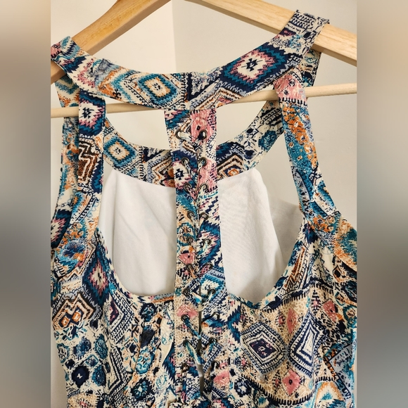 Tribal Print Maxi Bohemian Dress Size S - Picture 6 of 13